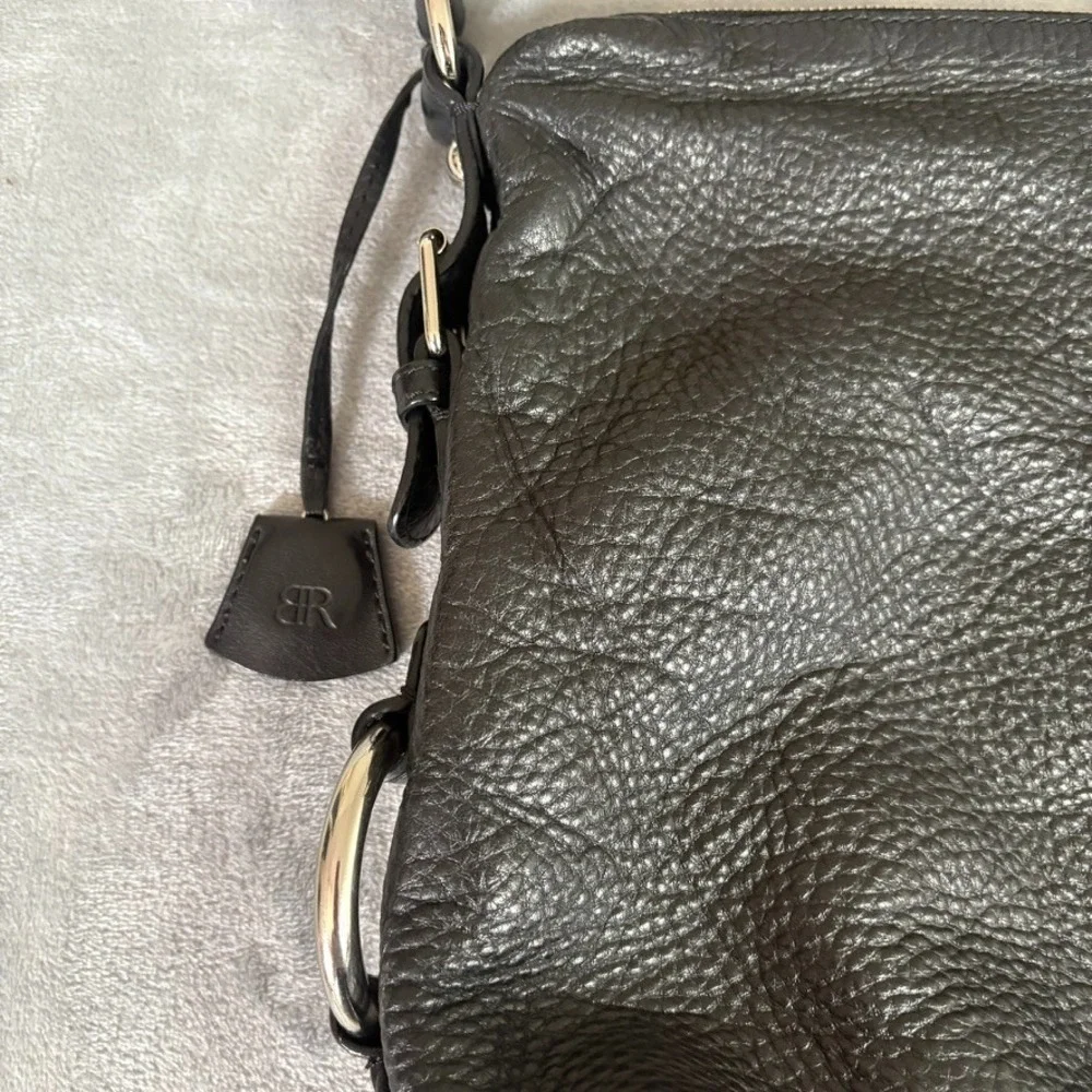 Banana Republic Braided Horse bit Black Leather Hobo bag Heritage Riding Caryall